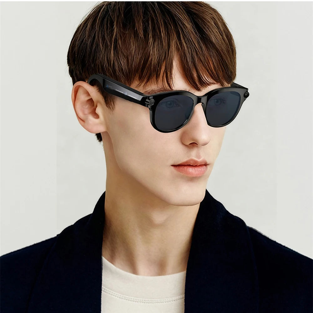 🔥 Lunettes Intelligentes AI - Traduction Temps Réel + Caméra 200W + Bluetooth 🎵