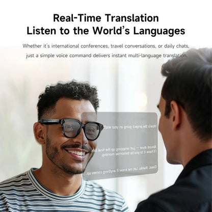 🔥 Lunettes Intelligentes AI - Traduction Temps Réel + Caméra 200W + Bluetooth 🎵